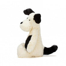 Load image into Gallery viewer, BASHFUL BLACK/CREAM PUPPY LARGE 14"