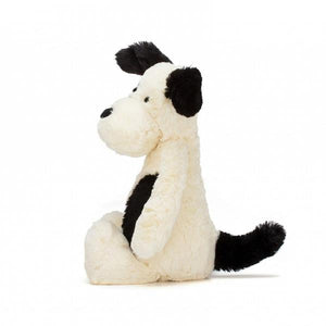 BASHFUL BLACK& CREAM PUPPY MEDIUM 12"