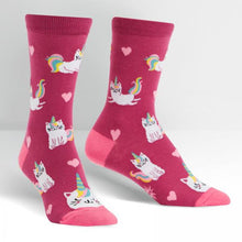 Load image into Gallery viewer, WOMEN'S CREW- LOOK AT ME MEOW
