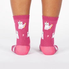 Load image into Gallery viewer, WOMEN'S CREW- LOOK AT ME MEOW
