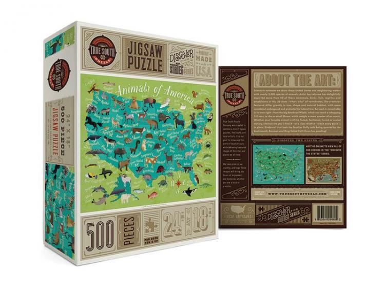 PUZZLE- ANIMALS OF AMERICA 500PCS