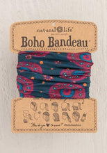 Load image into Gallery viewer, BOHO BANDEAU-NAVY BERRY MEDALLA
