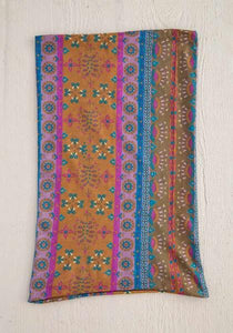 BOHO BANDEAU-GOLD PURPLE FLOWER