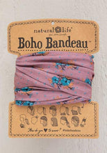 Load image into Gallery viewer, BOHO BANDEAU- MAUVE TURQ FLORAL
