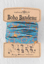 Load image into Gallery viewer, BOHO BANDEAU- BLUE FLOWER STAMP
