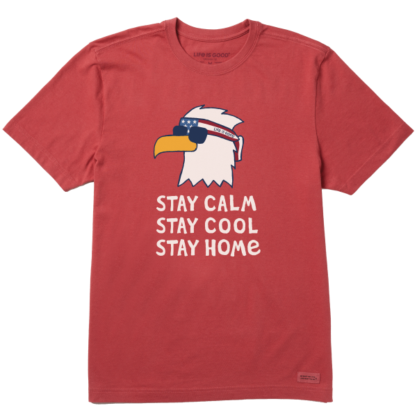 ADULT CRUSHER S/S- STAY CALM EAGLE