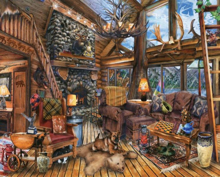 PUZZLE- THE HUNTING LODGE 1000PC