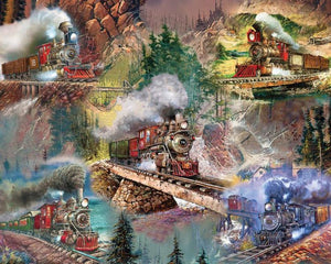 PUZZLE- THRILLING TRAINS 1000PCS